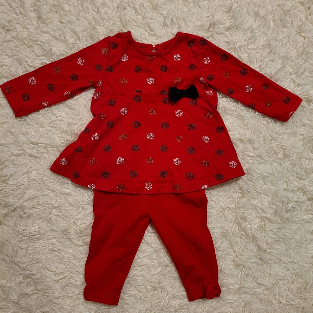 Red 2-Piece Outfit for Baby Girl